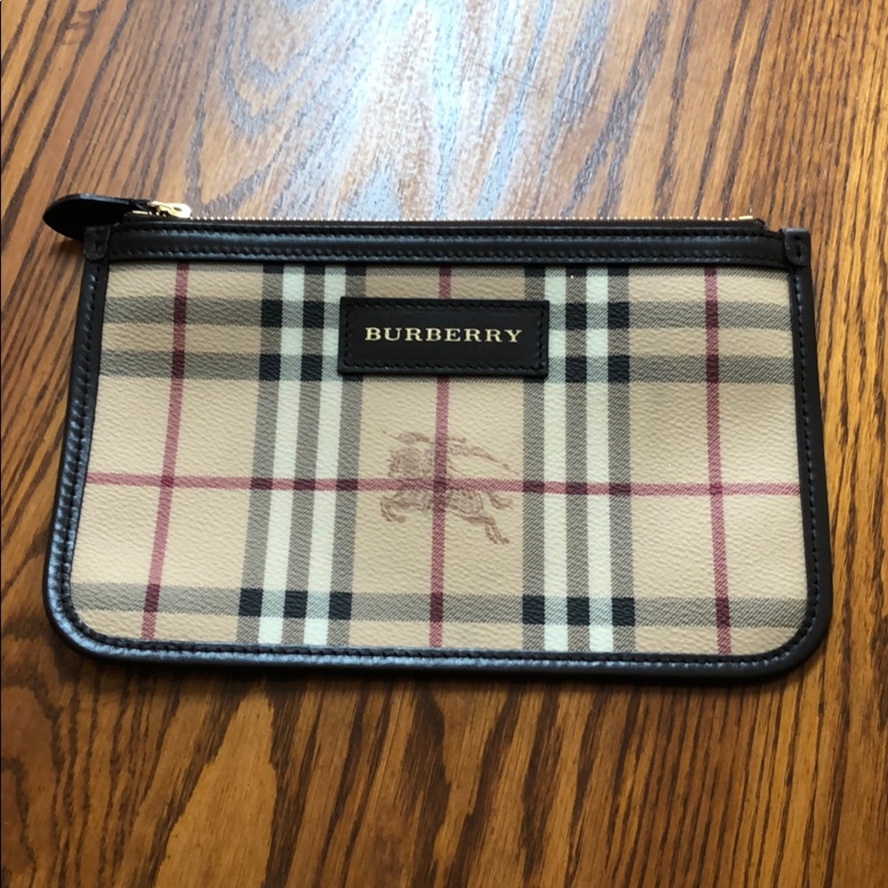 Authentic Burberry zipper pouch